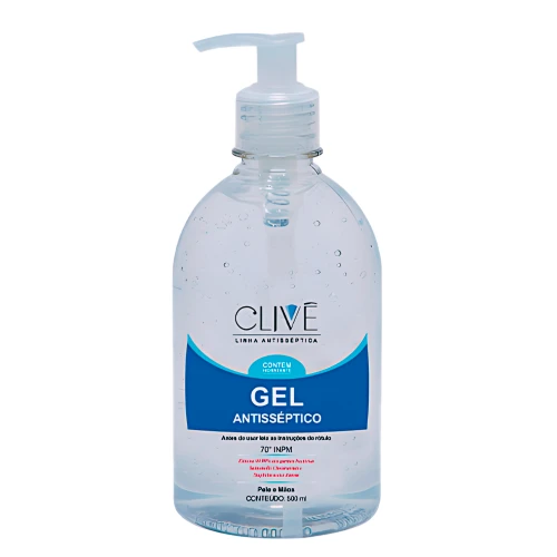   Álcool Gel Pump Clive 500Ml - Cód 207443