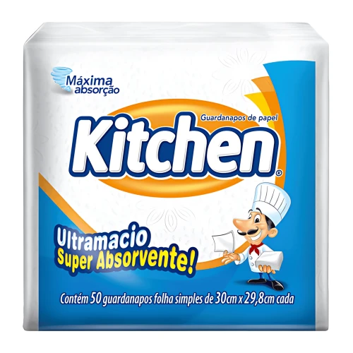 Guardanapo Kitchen Grande - 32 x 30 cm (Pacote com 72 unidades) - Cód 203437