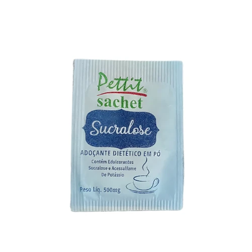 Adoçante Sucralose em Sachê 5g - Caixa com 1000 Unidades - Pettit Sachet