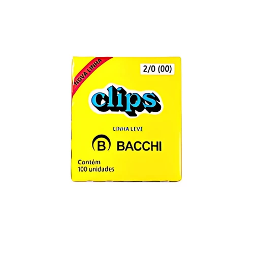 Clips 2/0 Galvanizado Leve - Bacchi (Caixa de 100 Unidades)