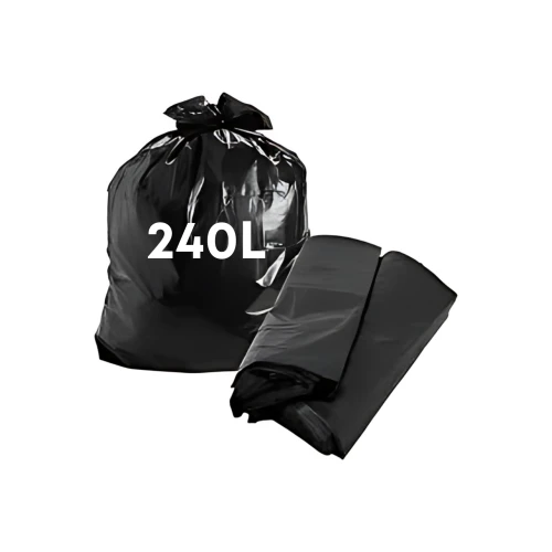 Saco de lixo 240 lts preto médio 117cm x 130cm 0,7 m c/100 - Cód 1576P