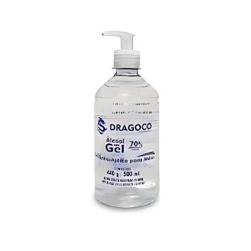 Álcool Gel 70% 500ml com Pump - Dragoco