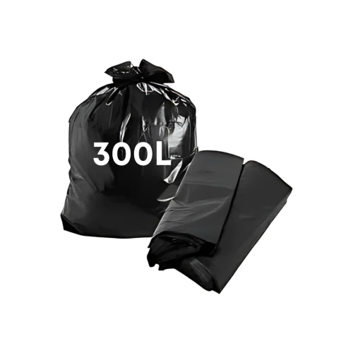 Saco de Lixo Preto 300L - Pacote com 100 Unidades (117x130x0,7) - Salix