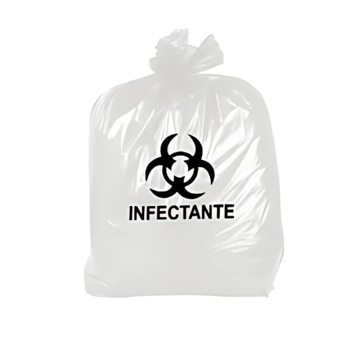 Saco Hospitalar Branco R41 - 40 Litros (100 Unidades) - 45 x 55 x 0 cm